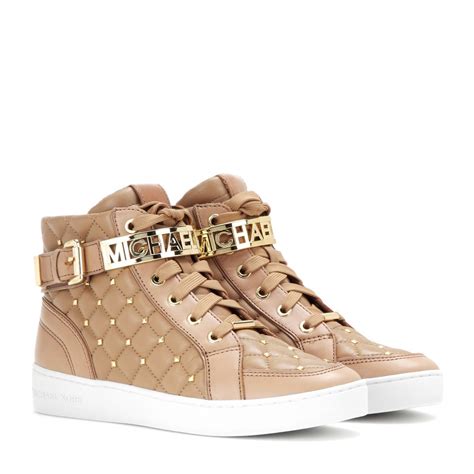 michael kors essex high top sneakers|Michael Kors denim sneakers.